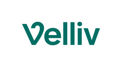 Velliv logotype Primary Green 54mm RGB